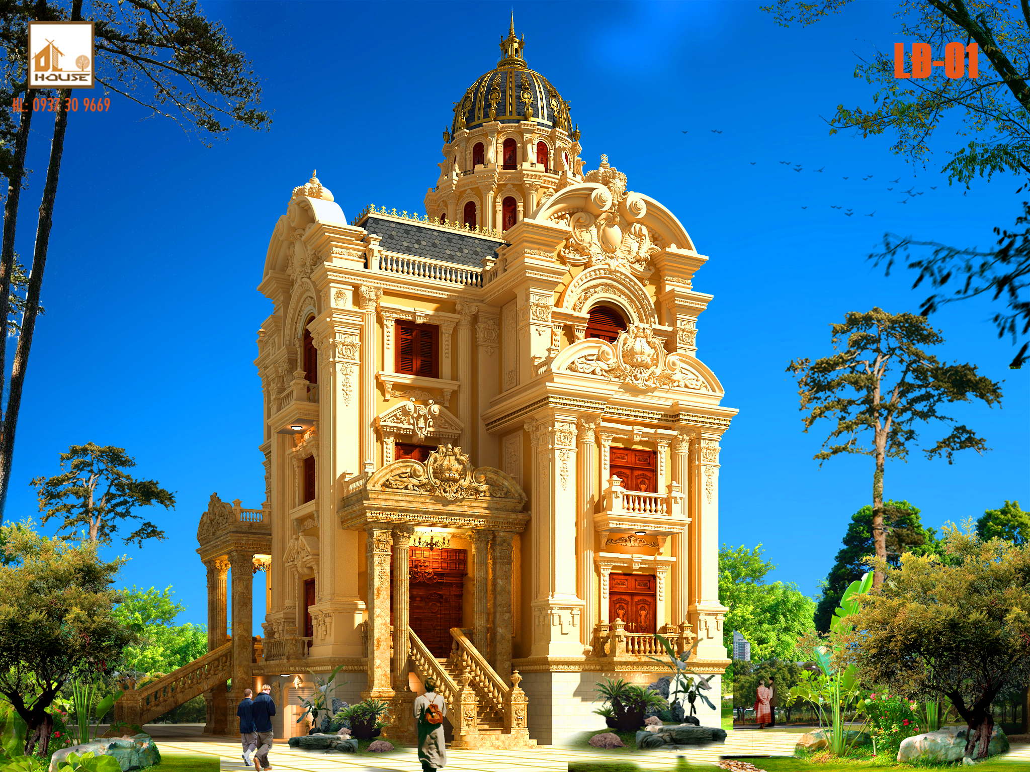 Thiết kế lâu đài cổ điển