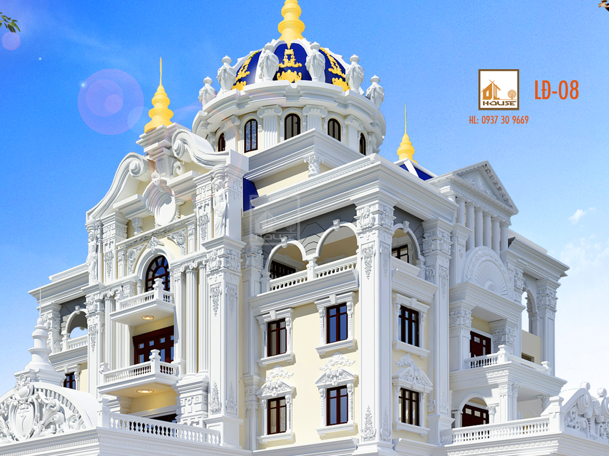 Thiết kế biệt thự lâu đài