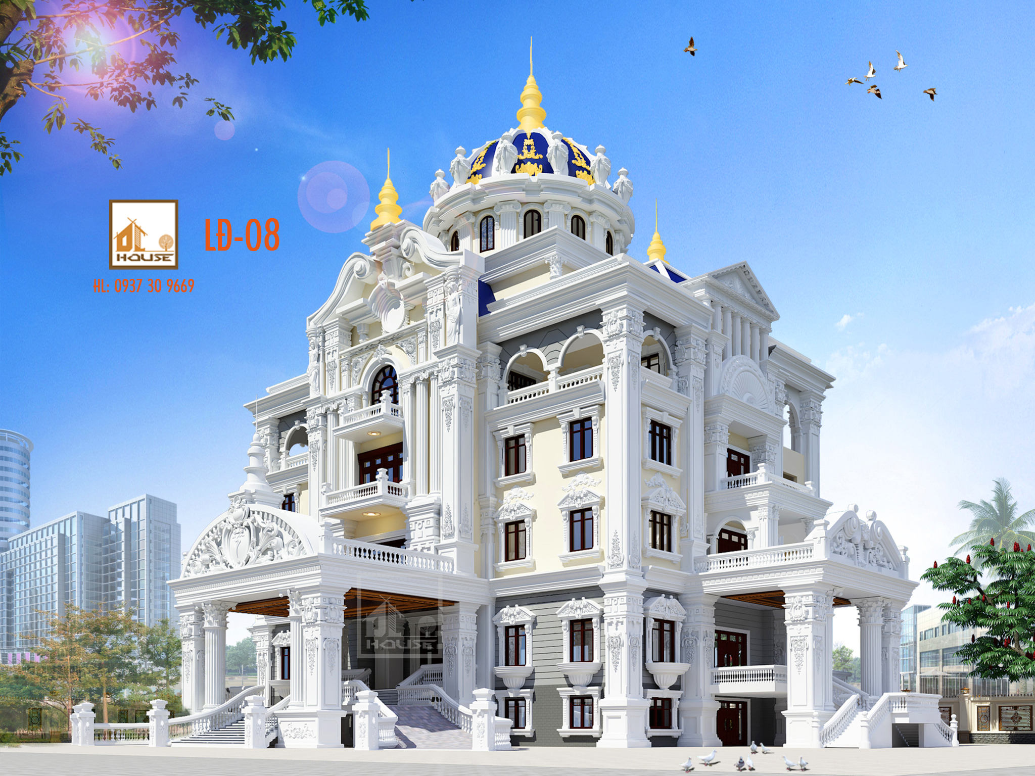 Thiết kế biệt thự lâu đài