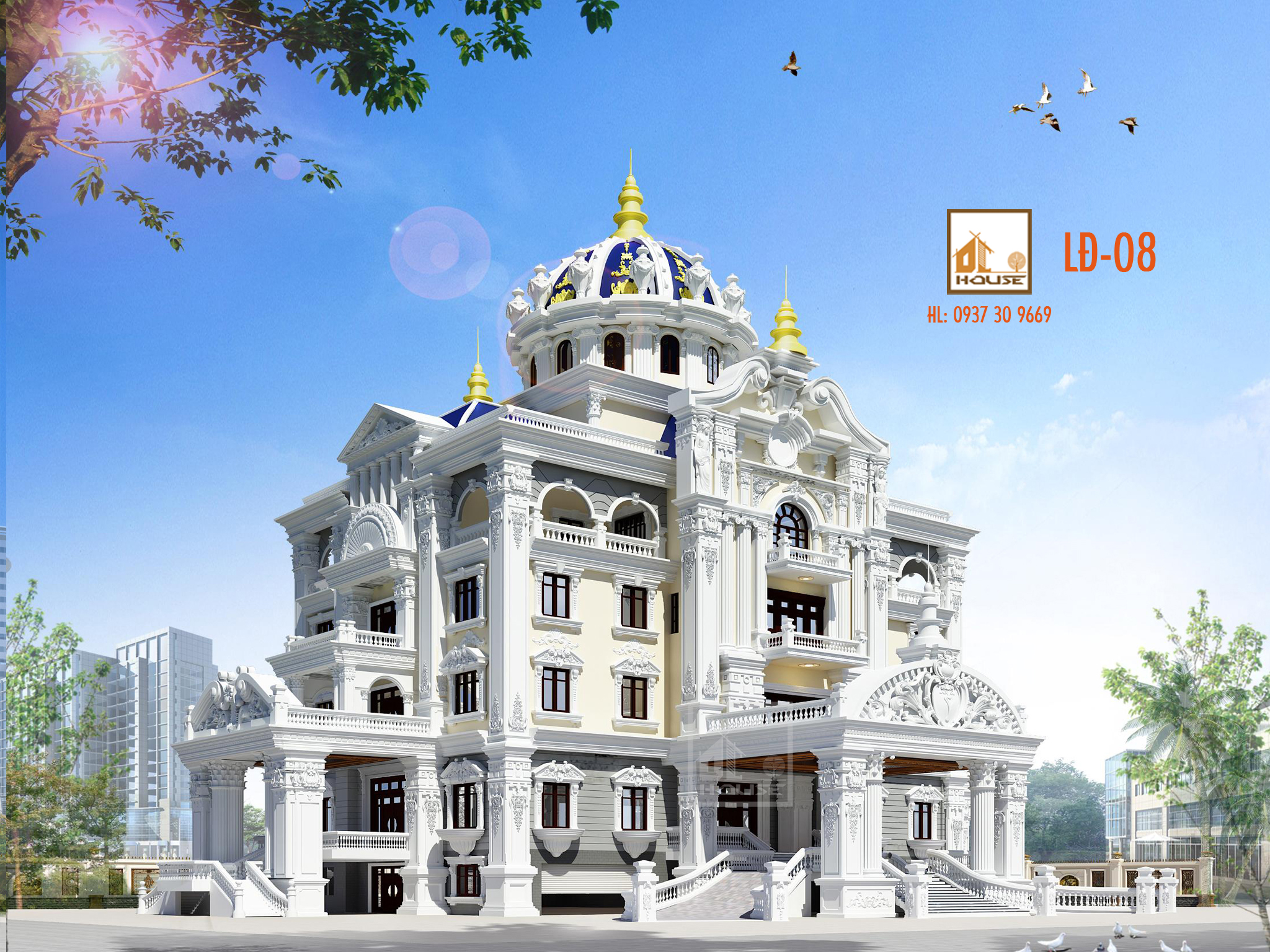 Thiết kế biệt thự lâu đài