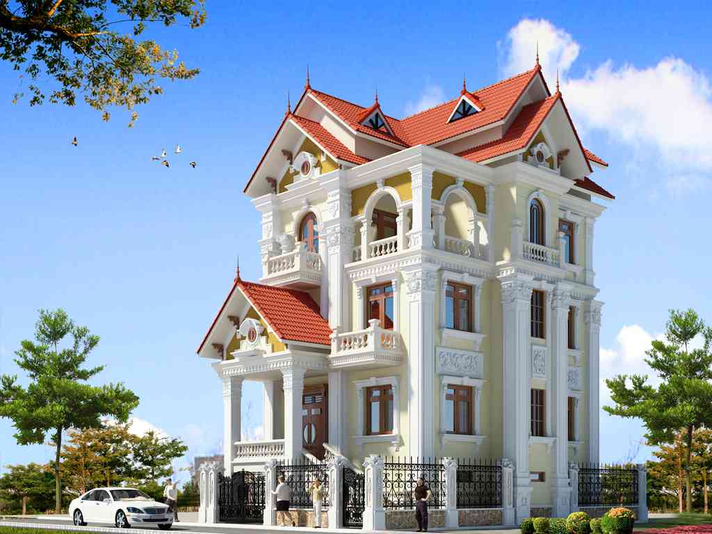 mẫu biệt thự tân cổ điển