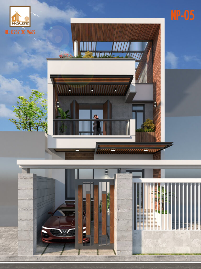 Mẫu nhà phố 2 tầng