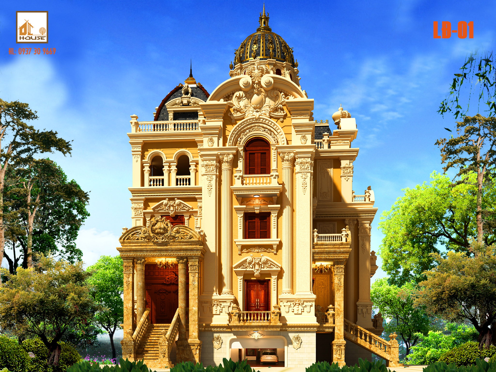 Thiết kế lâu đài cổ điển