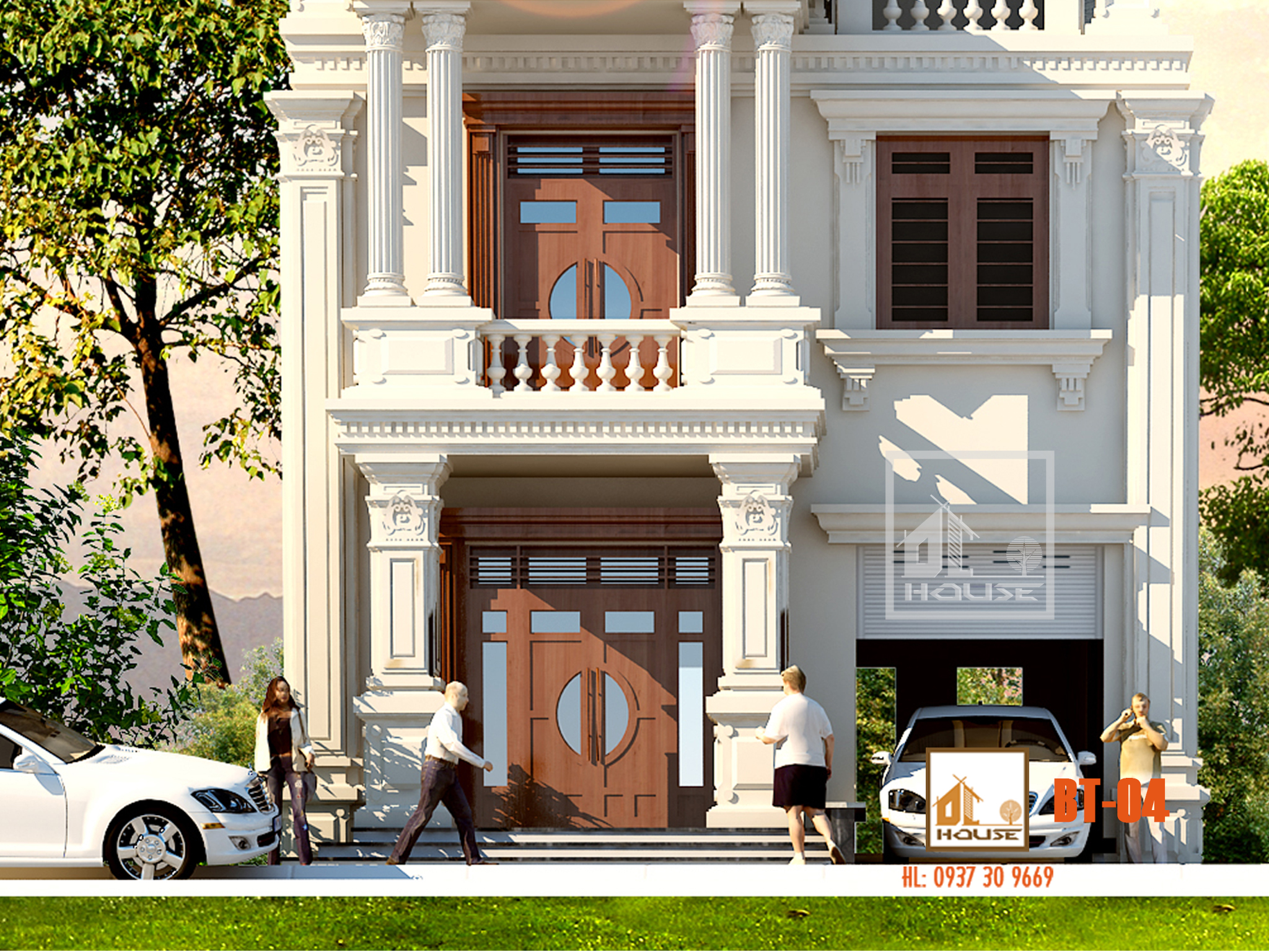 Biệt thự mái Thái tân cổ điển