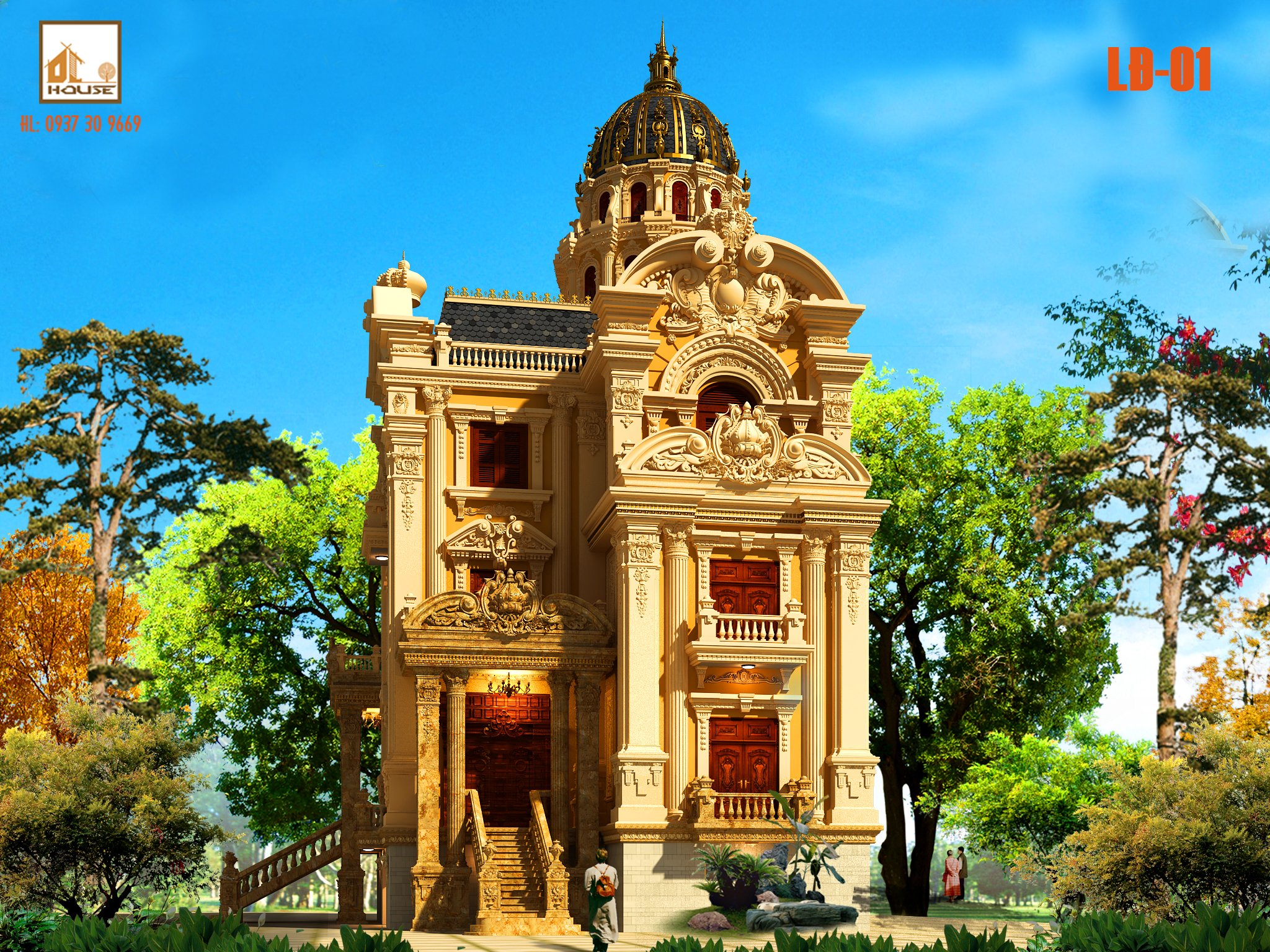 Thiết kế lâu đài cổ điển