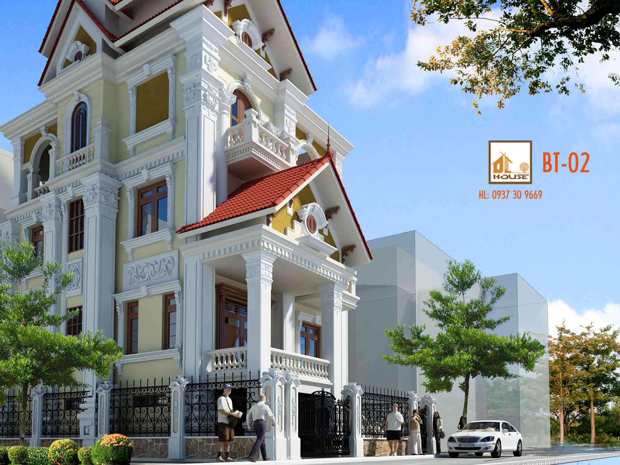biệt thự mái thái đẹp