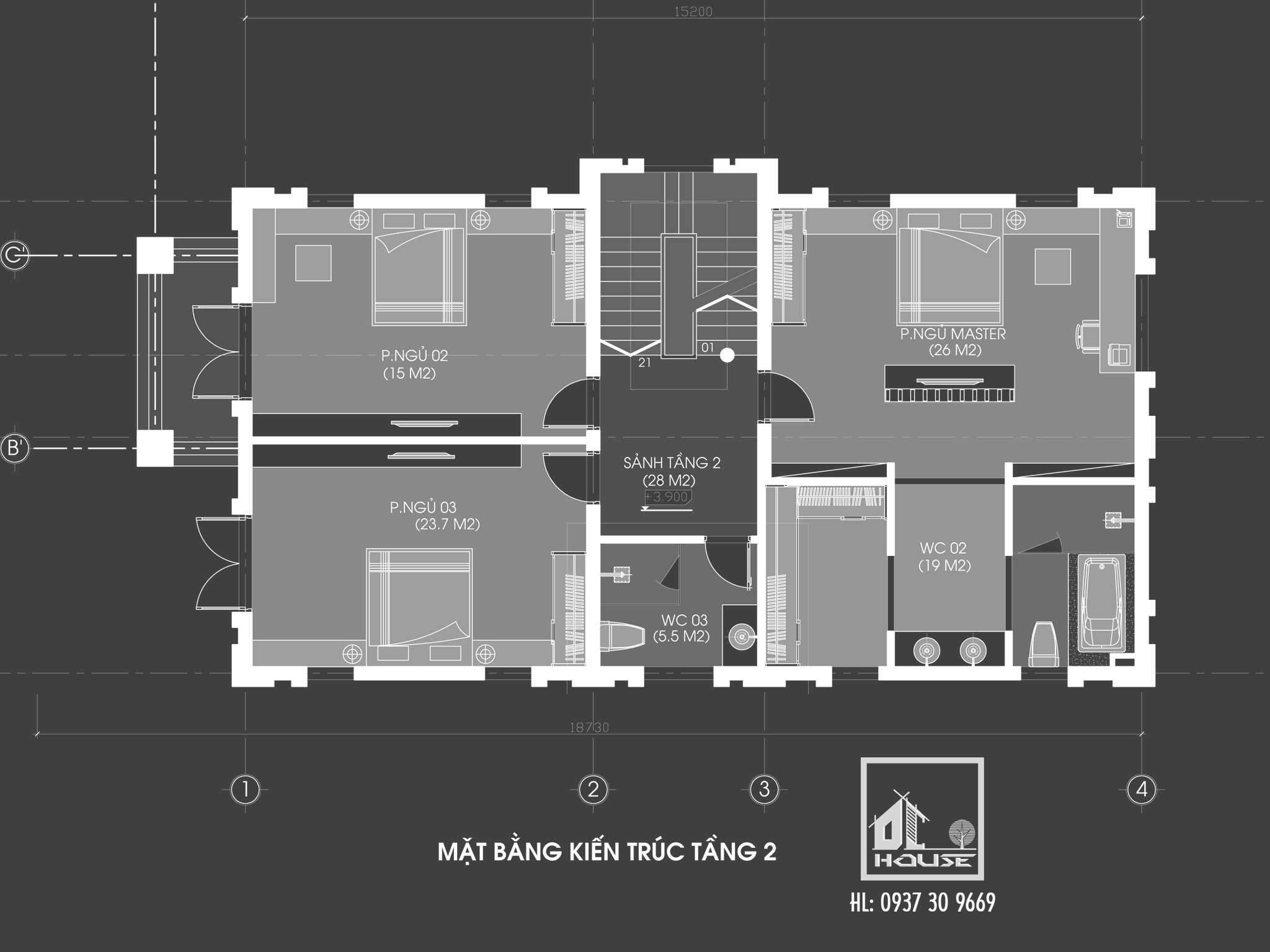 Biệt thự mái Thái tân cổ điển