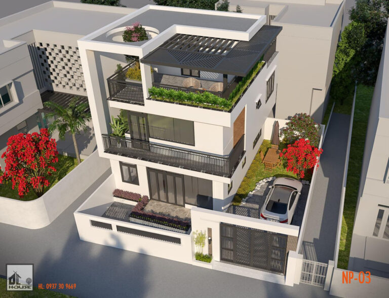 Mẫu nhà phố 3 tầng