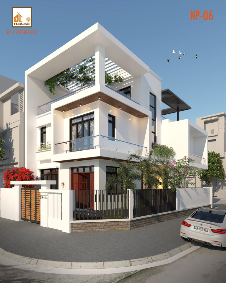 Nhà phố 2 tầng 1 tum