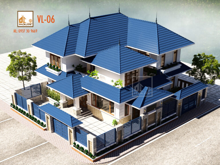 villa 2 tầng mái Nhật