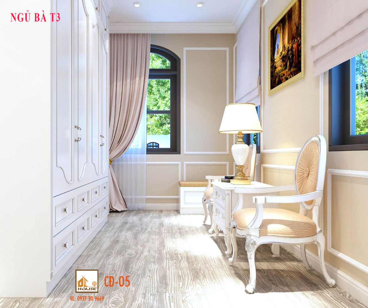 thiet-ke-noi-that-villa-tan-co-dien