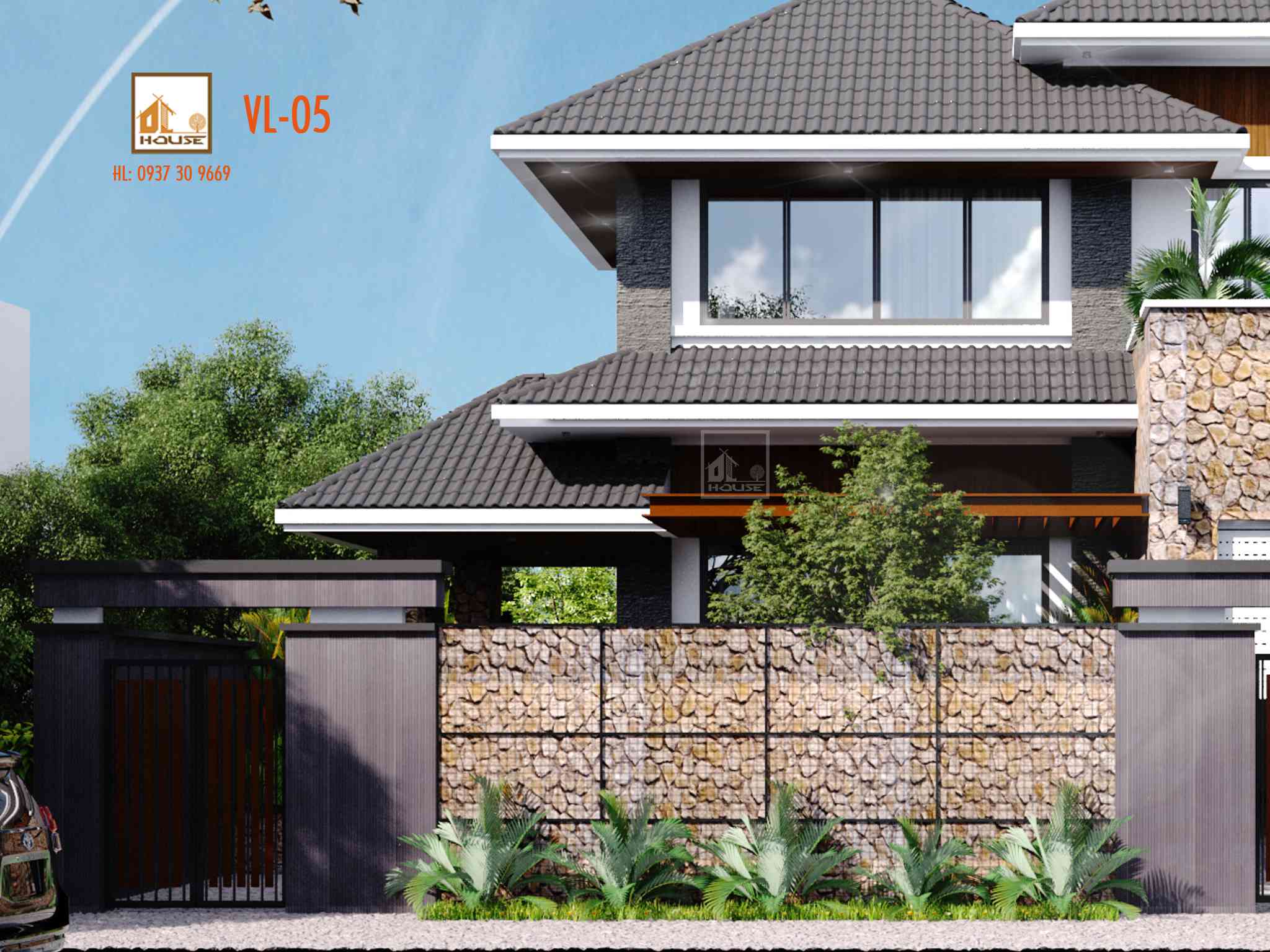 Thiết kế nhà mái Nhật