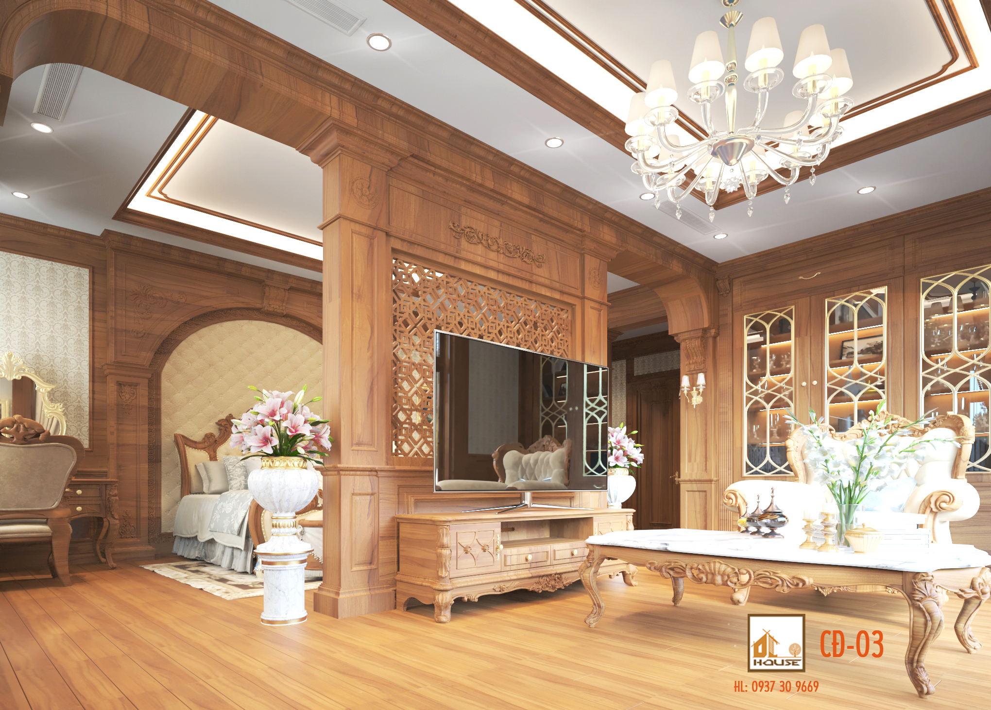 Nội thất tân cổ điển Villa