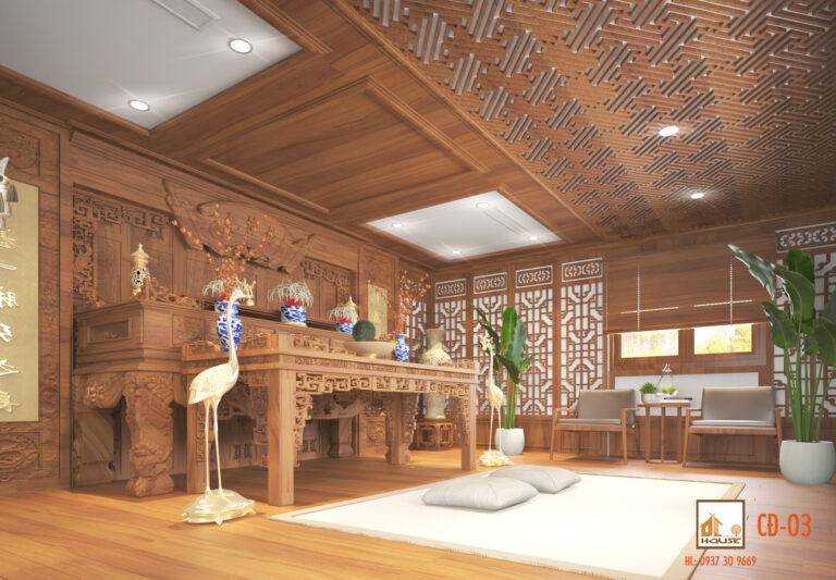 thiet-ke-noi-that-villa-tan-co-dien