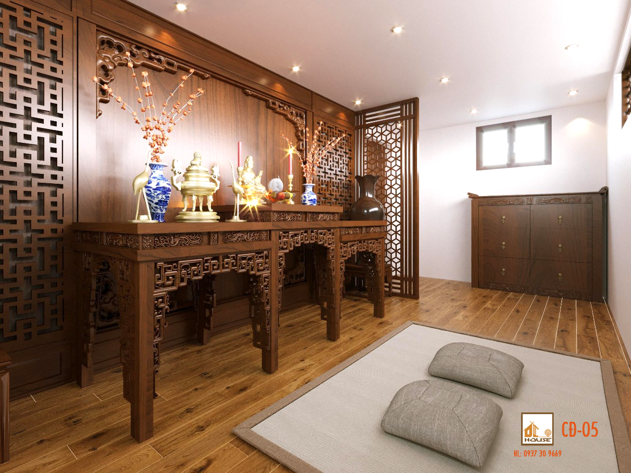 thiet-ke-noi-that-villa-tan-co-dien