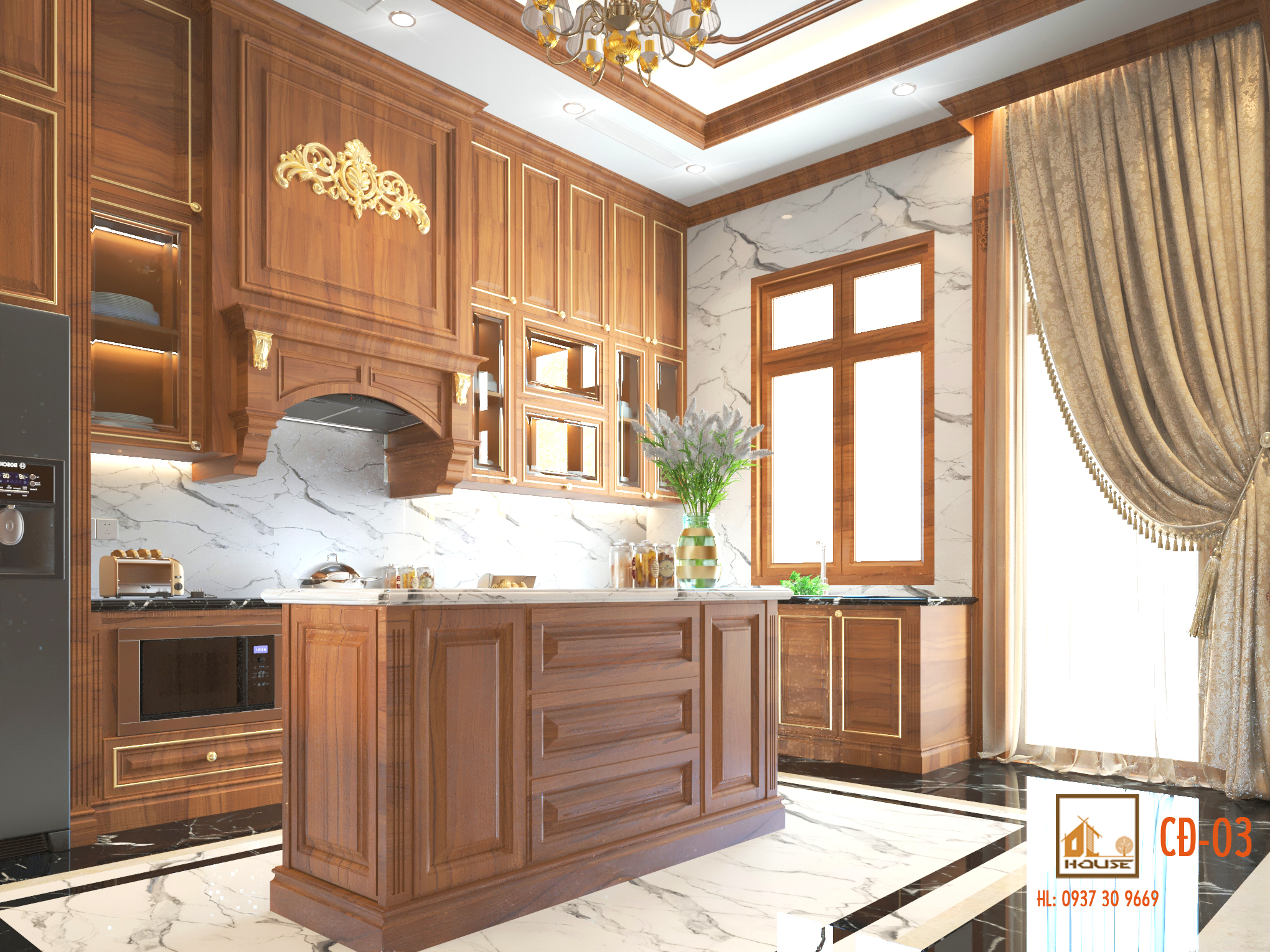 Nội thất tân cổ điển Villa
