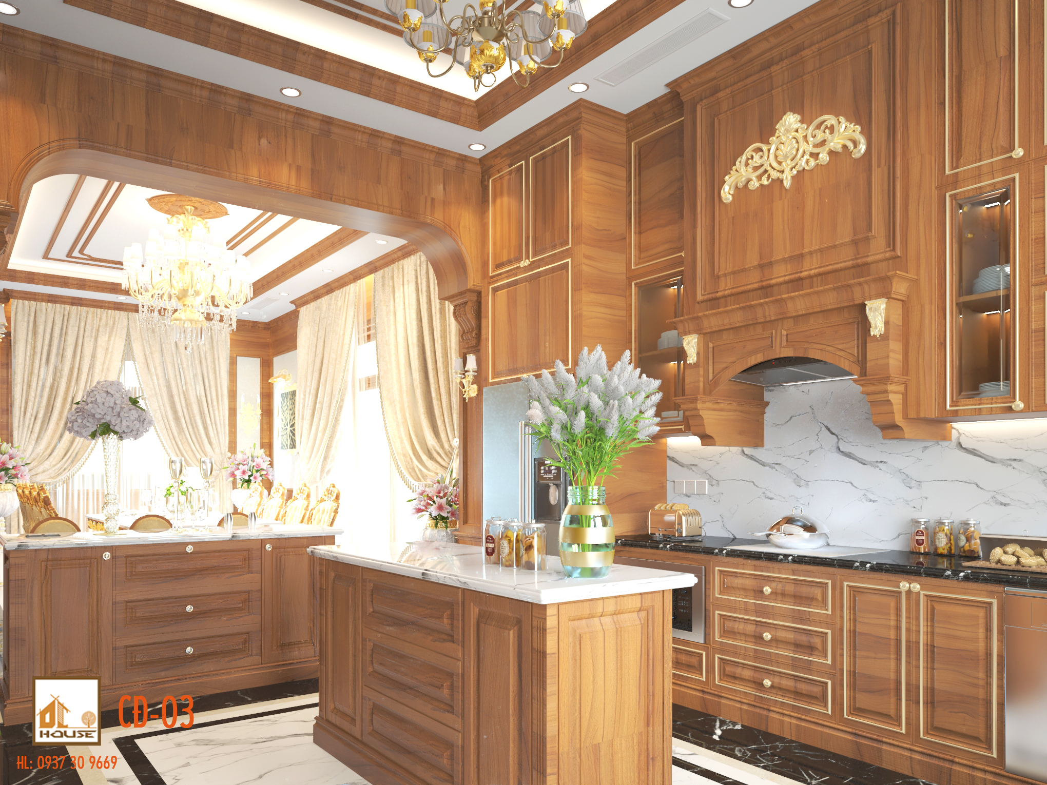 Nội thất tân cổ điển Villa