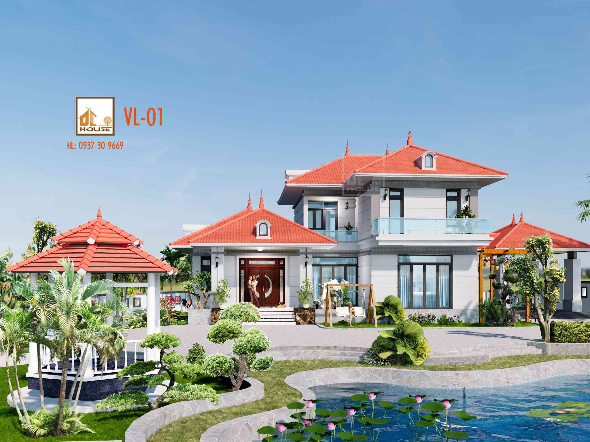 Biệt thự đẹp 2 tầng