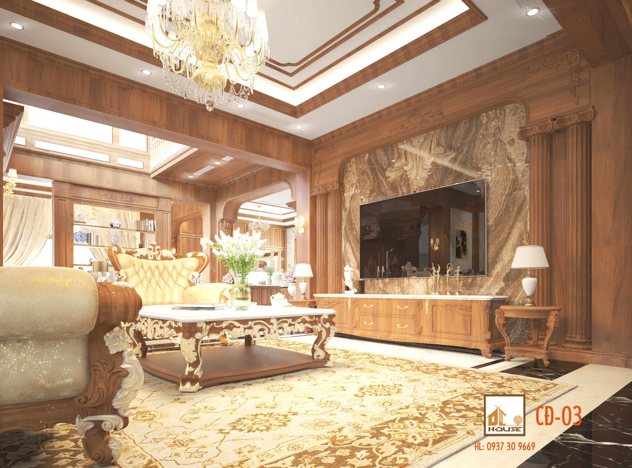 Nội thất tân cổ điển Villa