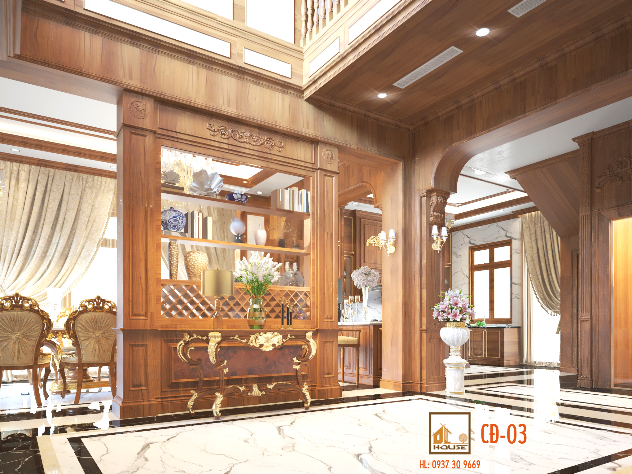 Nội thất tân cổ điển Villa