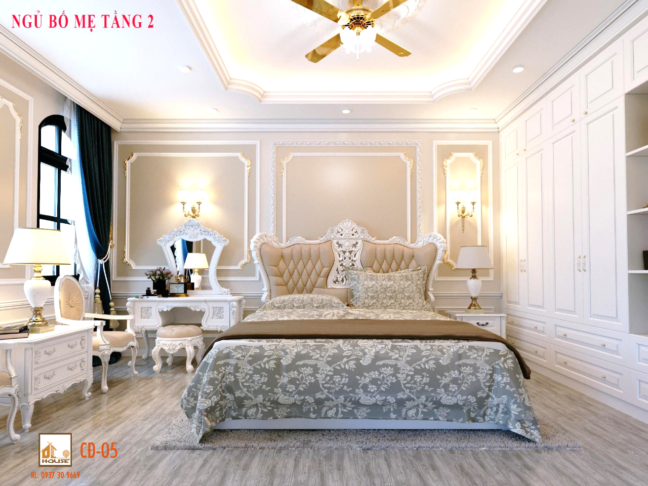 thiet-ke-noi-that-villa-tan-co-dien