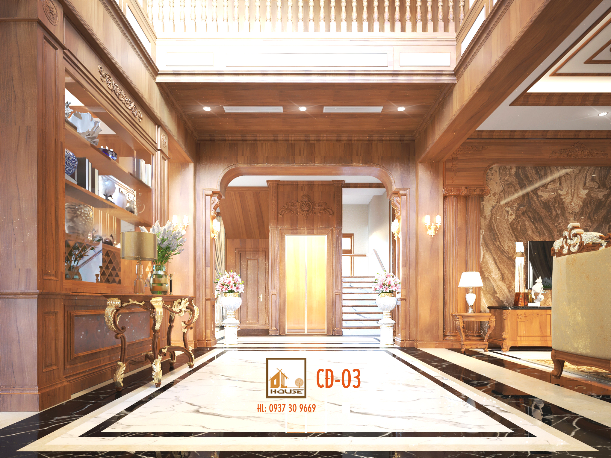 Nội thất tân cổ điển Villa