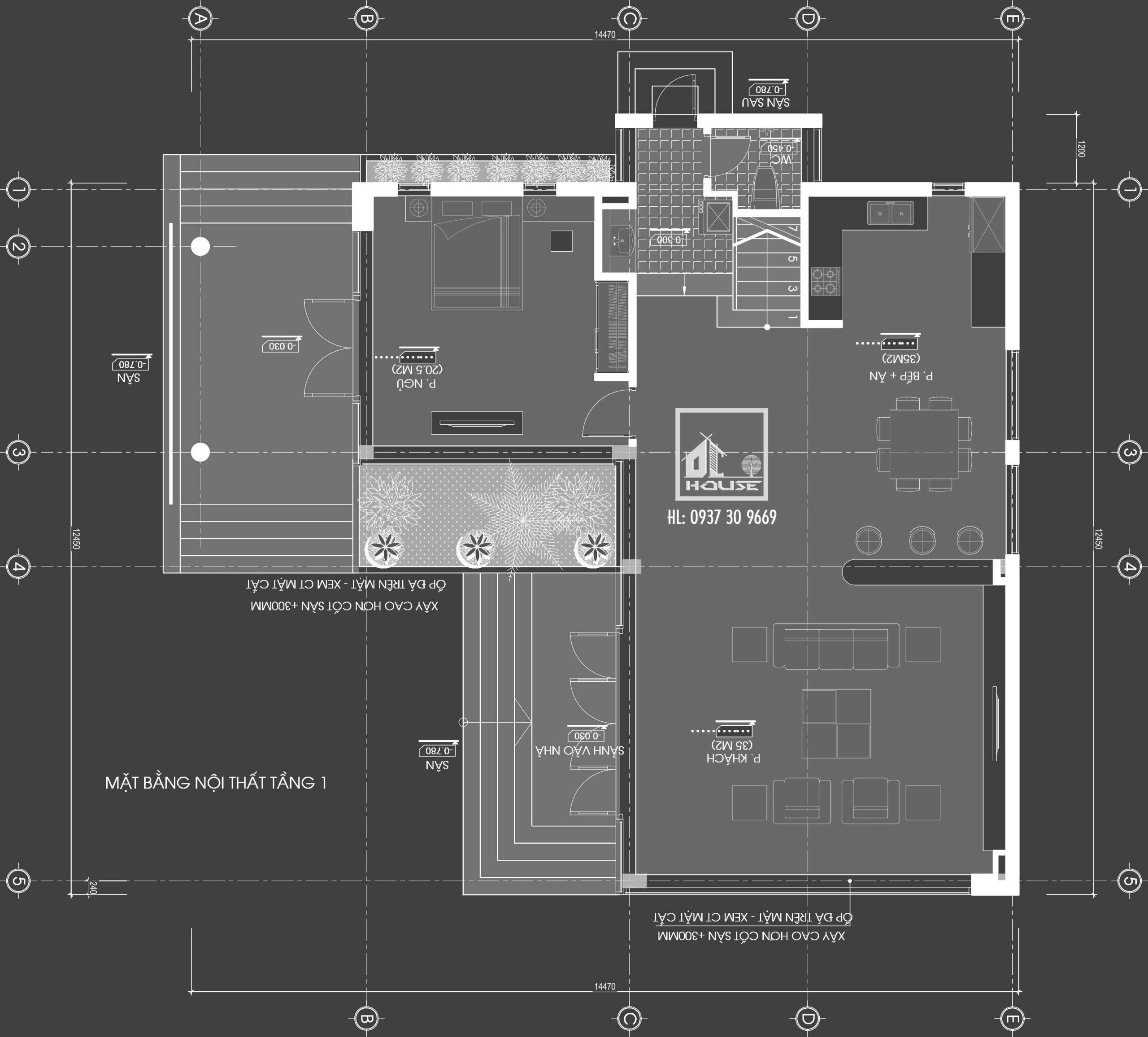 Thiết kế mặt bằng biệt thự đẹp